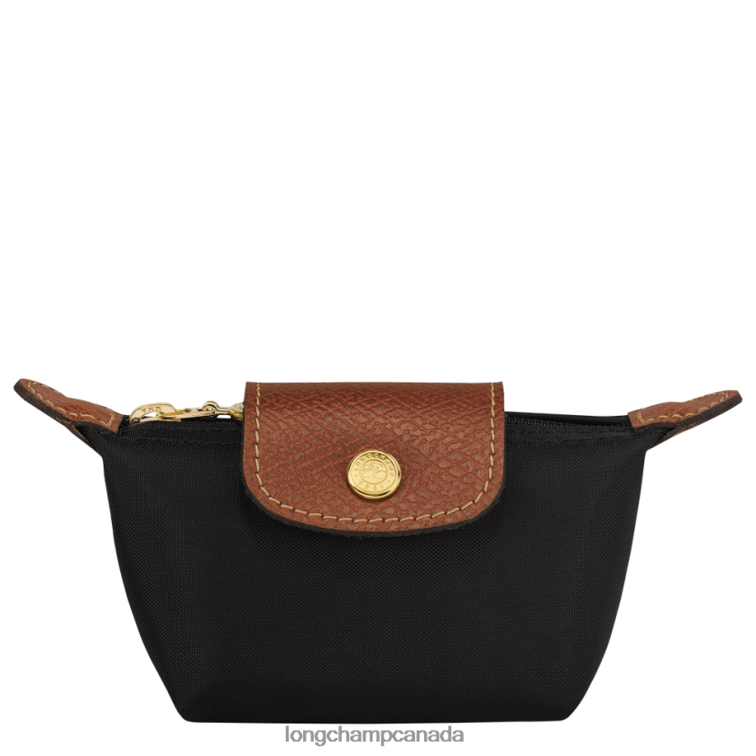 Longchamp Le Pliage Original Coin purse Black Women Leather Goods 2XXDPB499