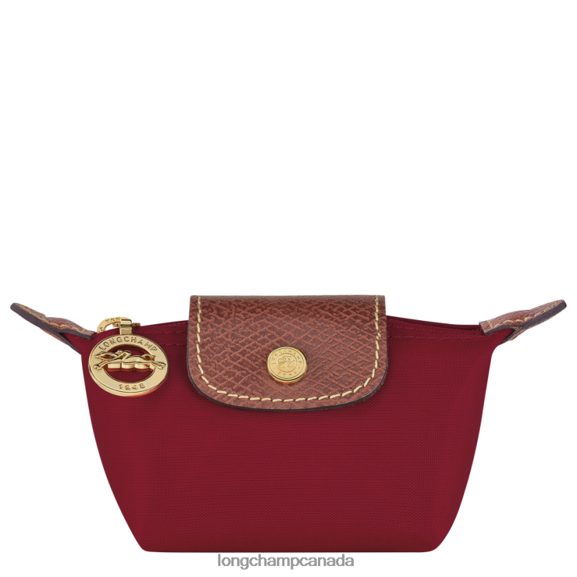 Longchamp Le Pliage Original Coin purse Red Women Leather Goods 2XXDPB501