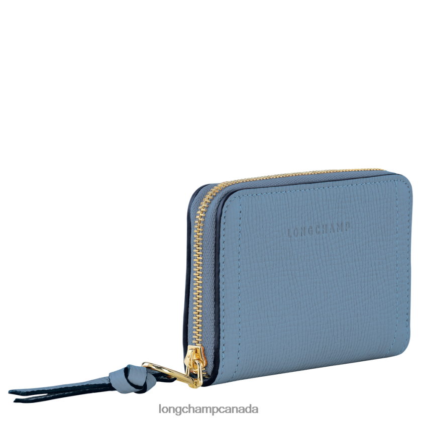 Longchamp Mailbox Coin purse Slate Women Leather Goods 2XXDPB539