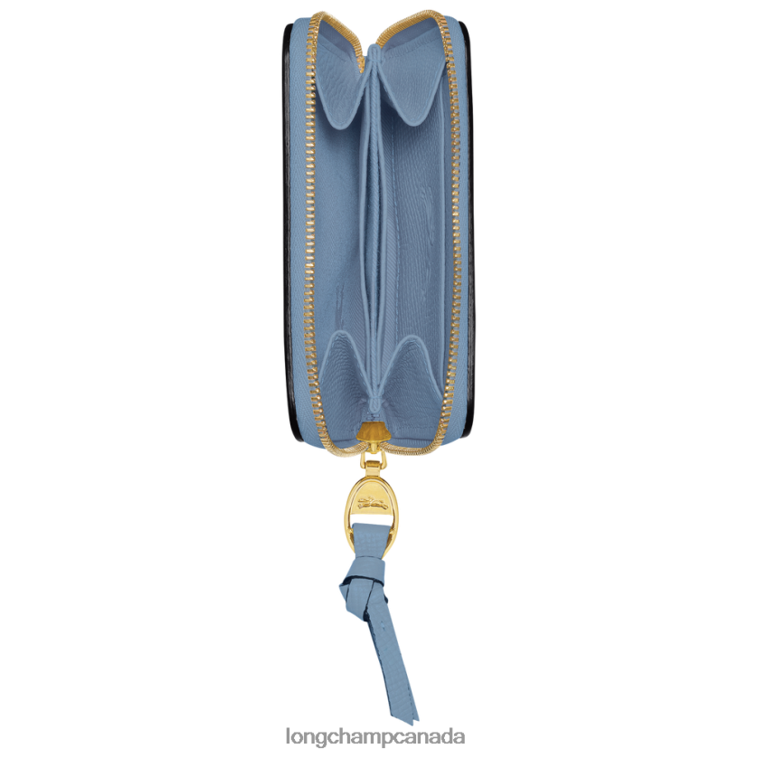 Longchamp Mailbox Coin purse Slate Women Leather Goods 2XXDPB539