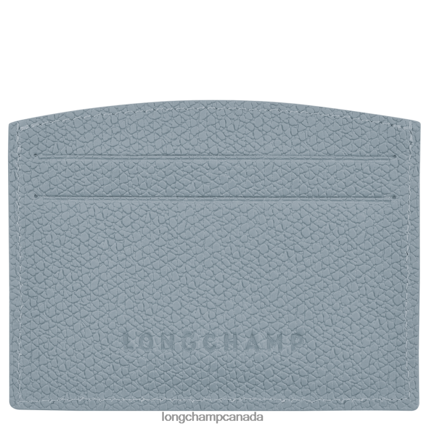 Longchamp Roseau Card holder Cloud Blue Women Leather Goods 2XXDPB640