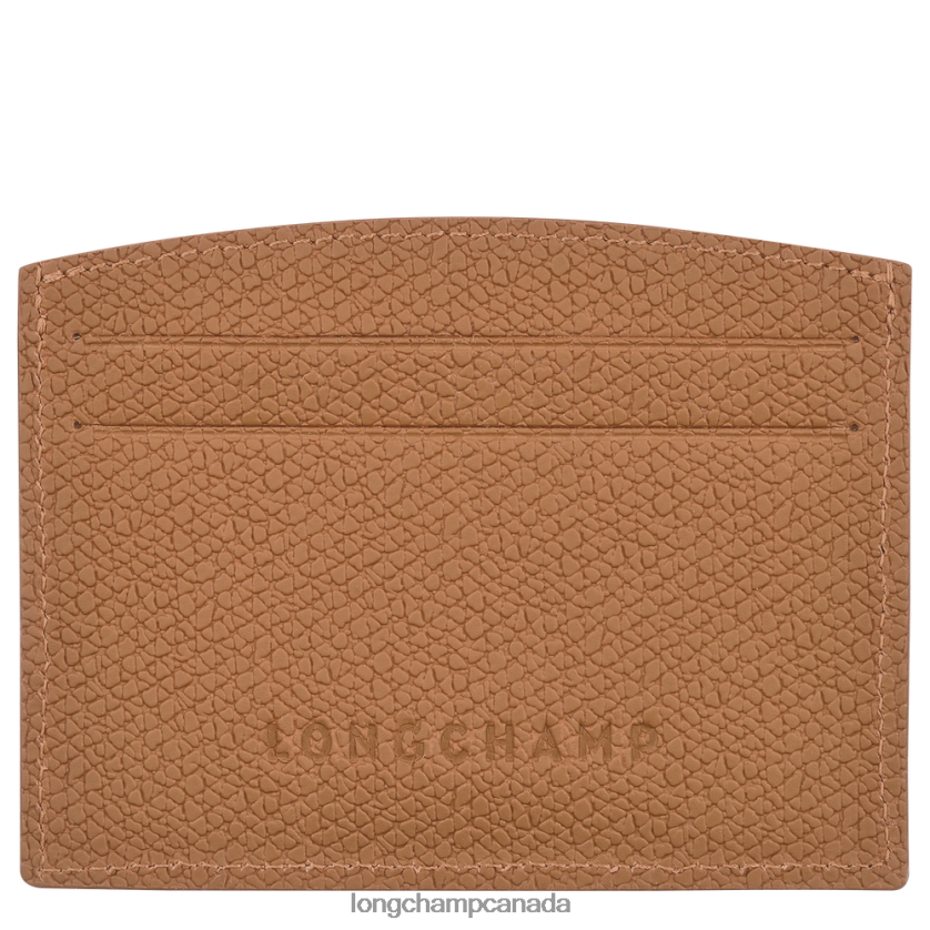 Longchamp Roseau Card holder Natural Women Leather Goods 2XXDPB637