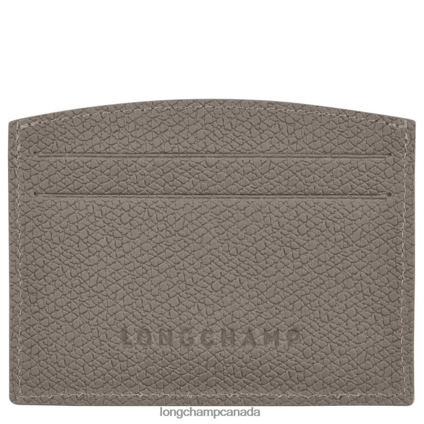 Longchamp Roseau Card holder Turtledove Women Leather Goods 2XXDPB641