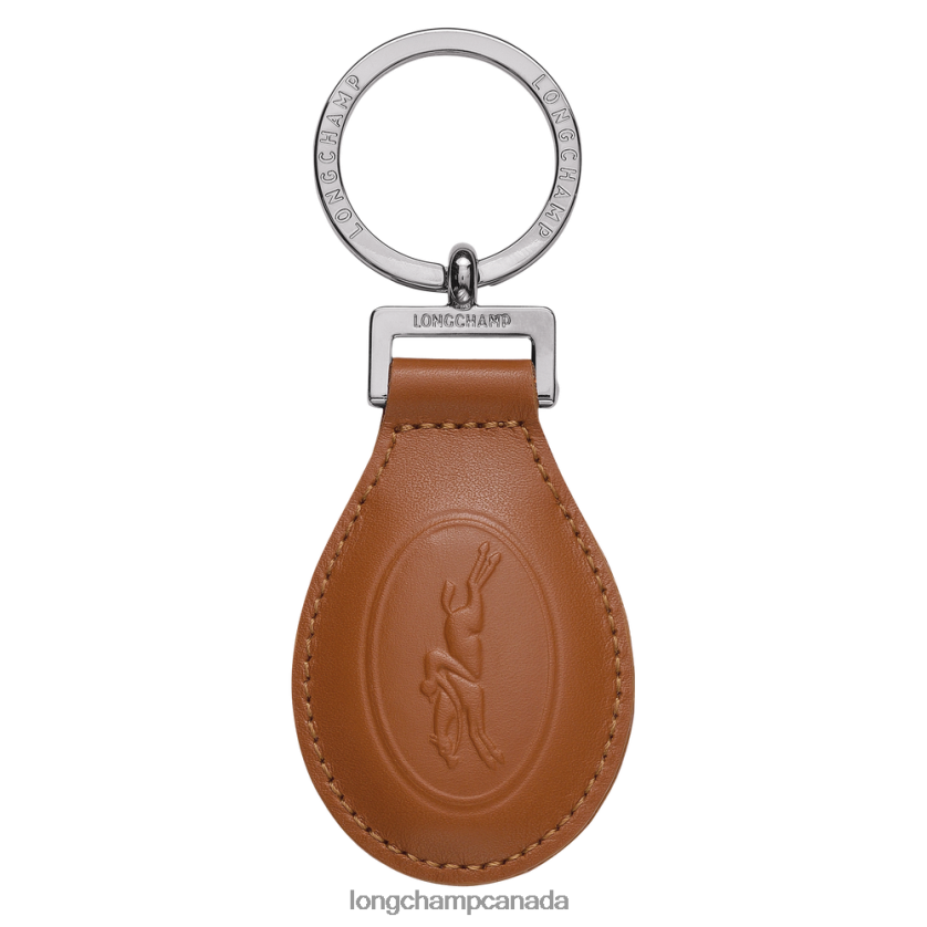 Longchamp Le Foulonne Key Rings Caramel Women Leather Goods 2XXDPB750