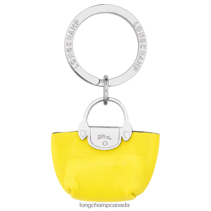 Longchamp Le Pliage Cuir Key Rings Pliage Lemon Women Leather Goods 2XXDPB736