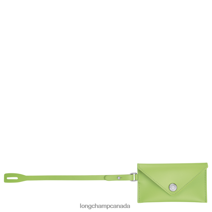 Longchamp Mailbox Key Rings Enveloppe Green Light Women Leather Goods 2XXDPB755
