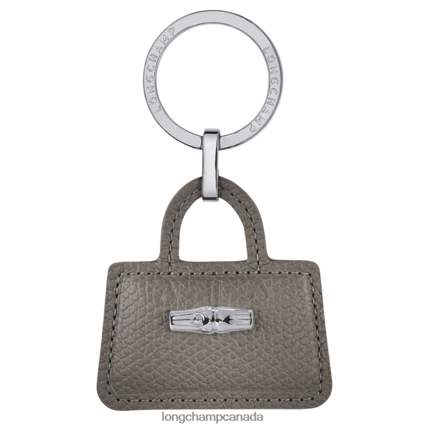 Longchamp Roseau Key Rings Turtledove Women Leather Goods 2XXDPB761