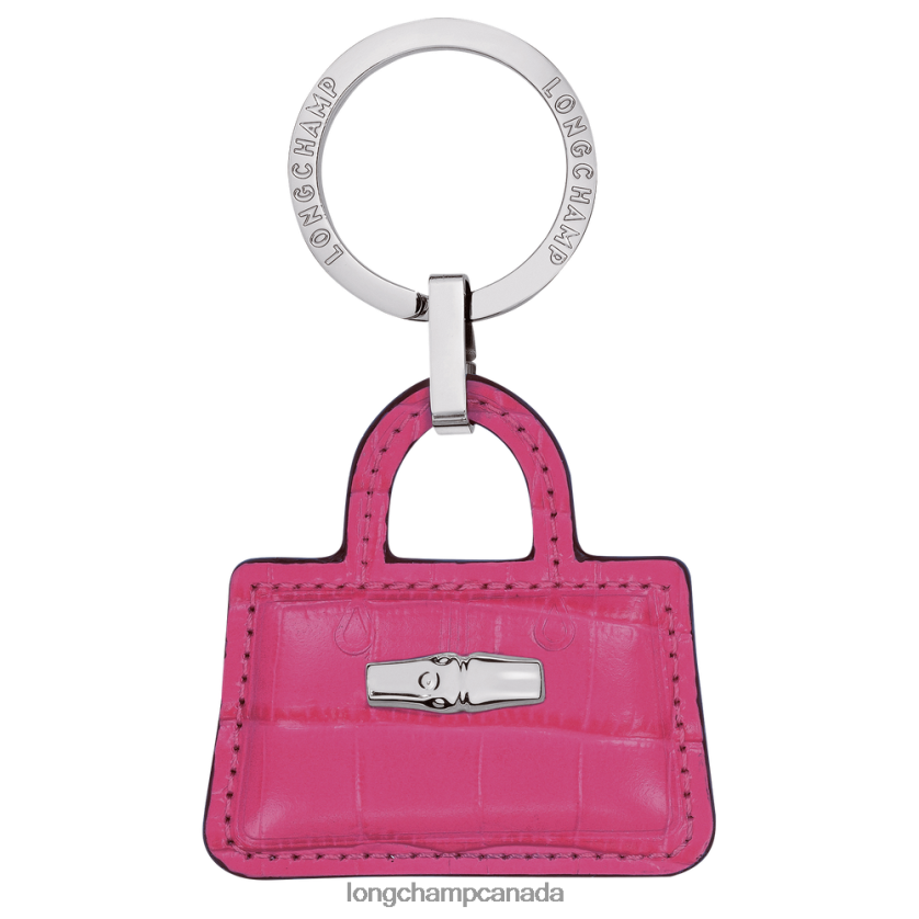 Longchamp Roseau Key rings Fuchsia Women Leather Goods 2XXDPB743