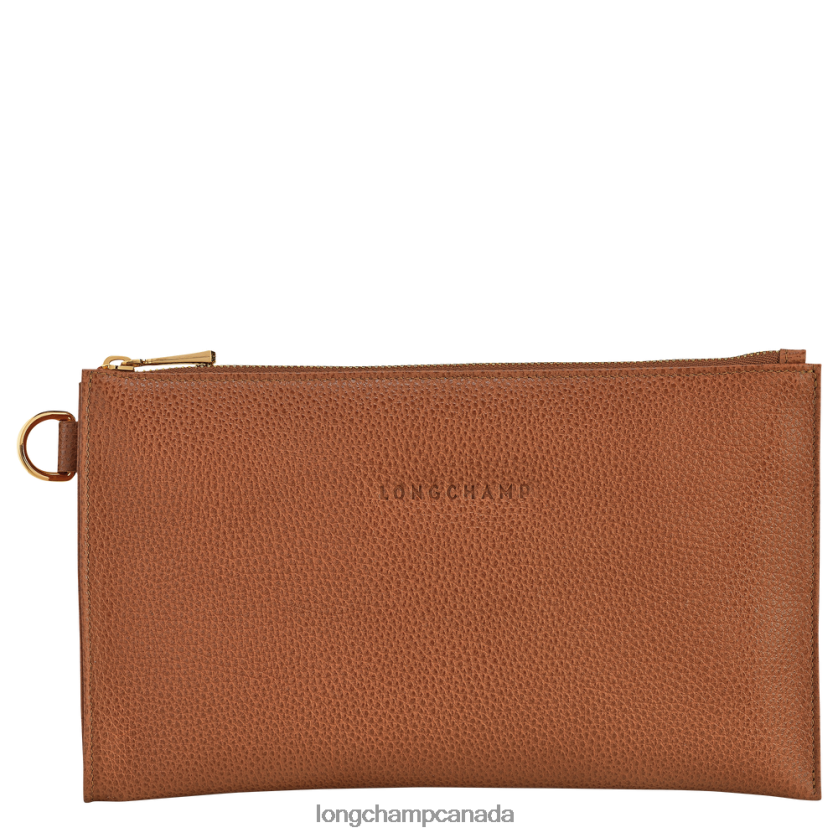Longchamp Le Foulonne Pouch Caramel Women Leather Goods 2XXDPB701