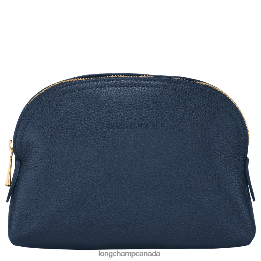 Longchamp Le Foulonne Pouch Navy Women Leather Goods 2XXDPB698