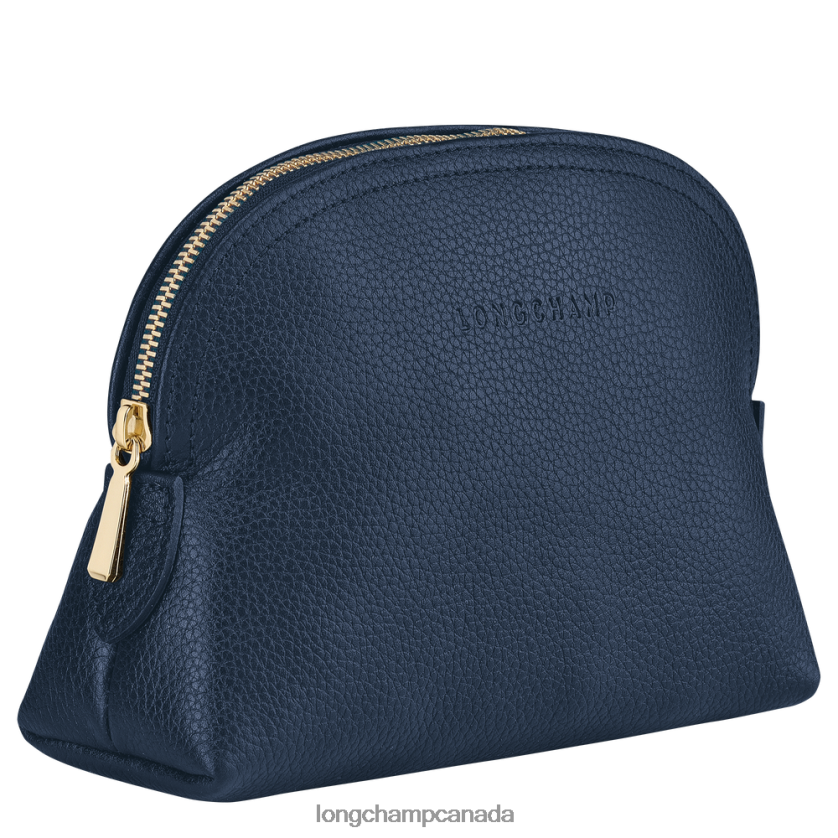 Longchamp Le Foulonne Pouch Navy Women Leather Goods 2XXDPB698