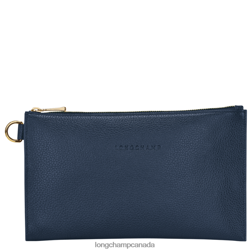 Longchamp Le Foulonne Pouch Navy Women Leather Goods 2XXDPB705