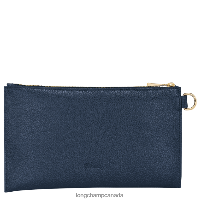 Longchamp Le Foulonne Pouch Navy Women Leather Goods 2XXDPB705