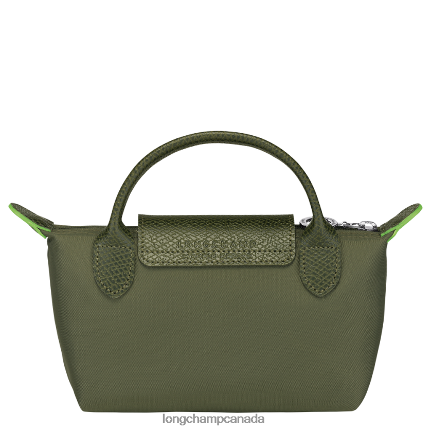 Longchamp Le Pliage Green Pouch with handle Forest Women Leather Goods 2XXDPB670