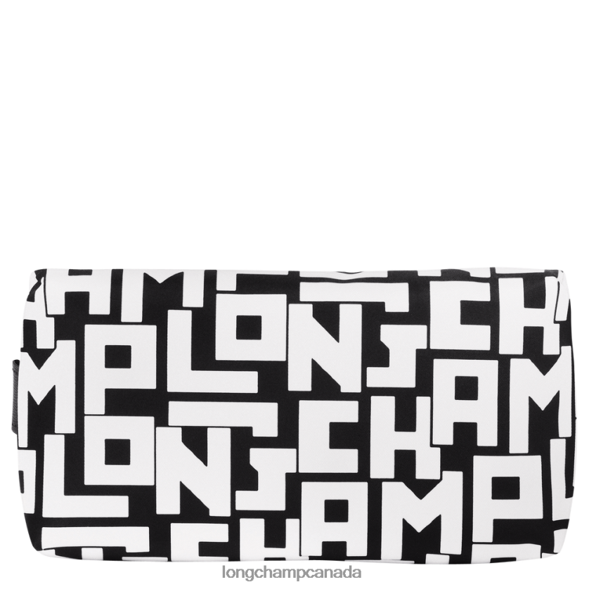 Longchamp Le Pliage LGP Pouch Black/White Women Leather Goods 2XXDPB677