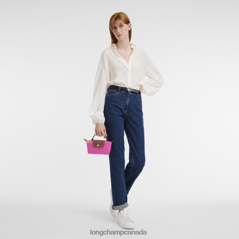 Longchamp Le Pliage Original Pouch with handle Candy Women Leather Goods 2XXDPB668