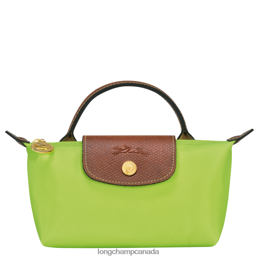 Longchamp Le Pliage Original Pouch with handle Green Light Women Leather Goods 2XXDPB663