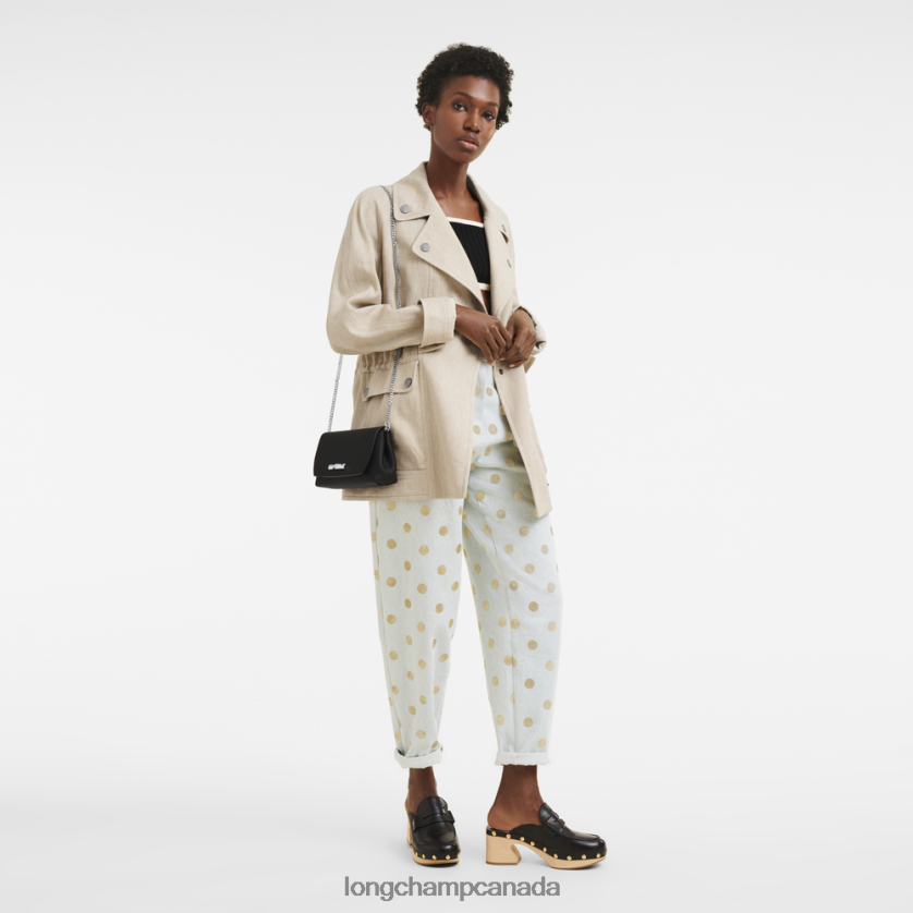 Longchamp Roseau Clutch Black Women Leather Goods 2XXDPB250