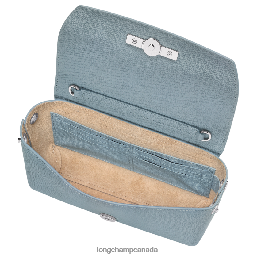 Longchamp Roseau Clutch Cloud Blue Women Leather Goods 2XXDPB254