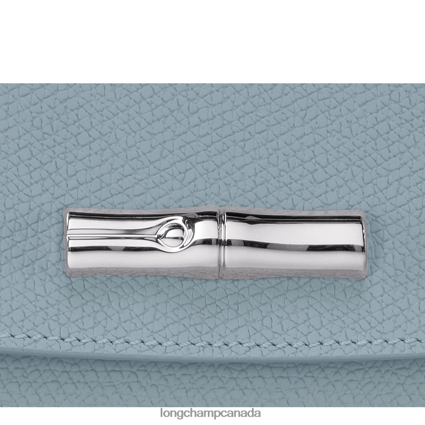 Longchamp Roseau Clutch Cloud Blue Women Leather Goods 2XXDPB254