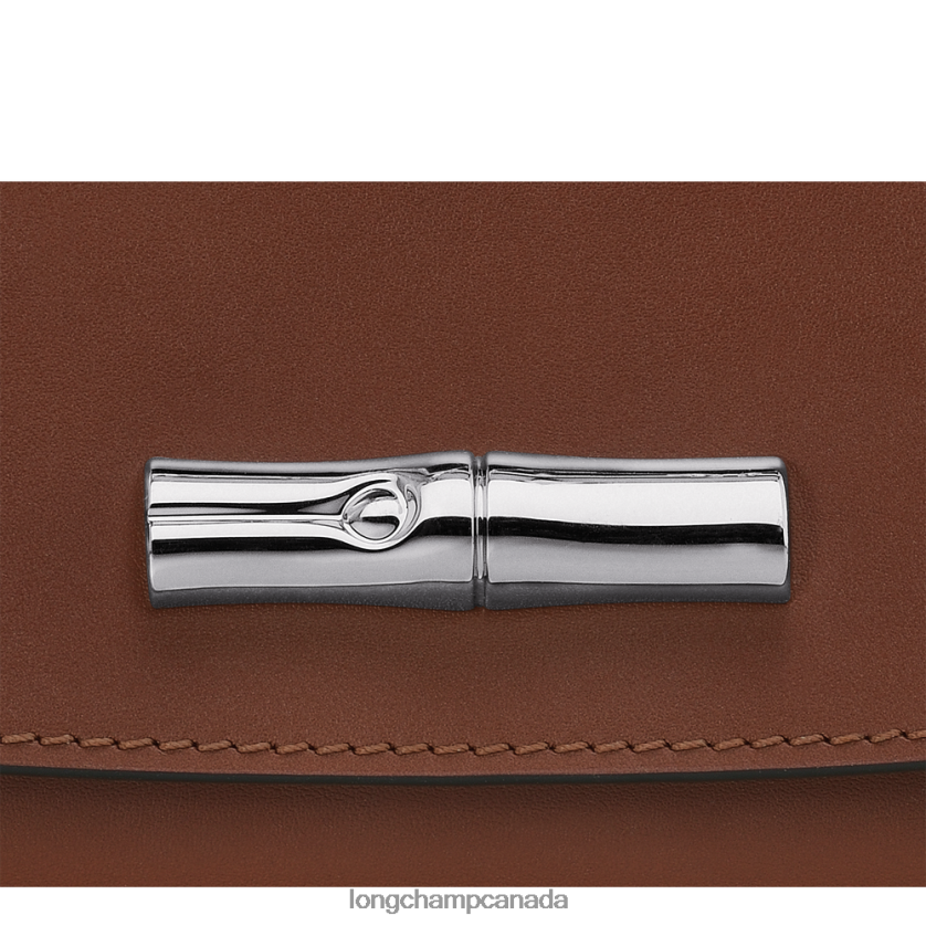 Longchamp Roseau Clutch Ebony Women Leather Goods 2XXDPB247