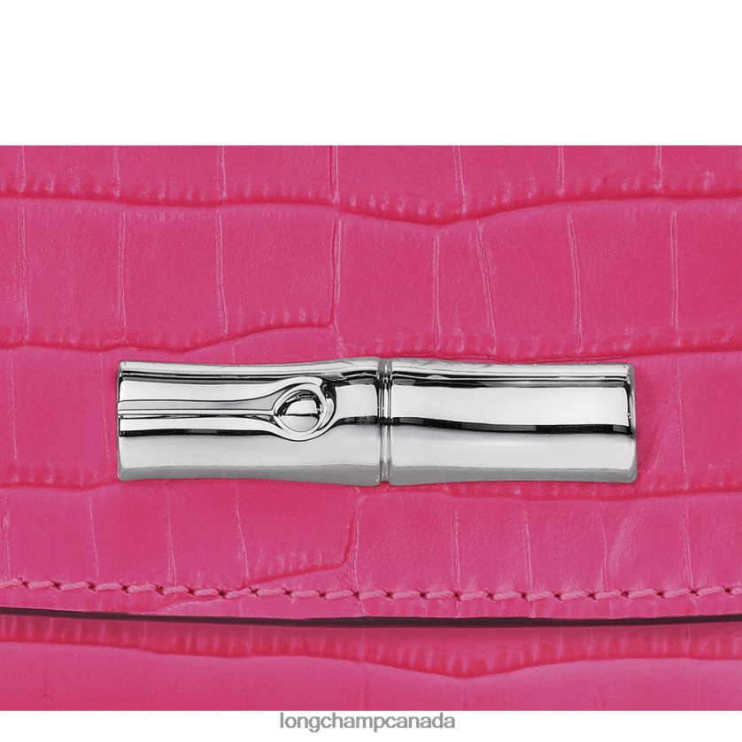 Longchamp Roseau Clutch Fuchsia Women Leather Goods 2XXDPB258