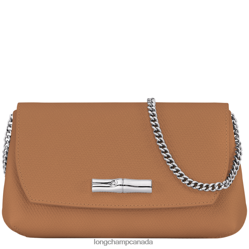 Longchamp Roseau Clutch Natural Women Leather Goods 2XXDPB251
