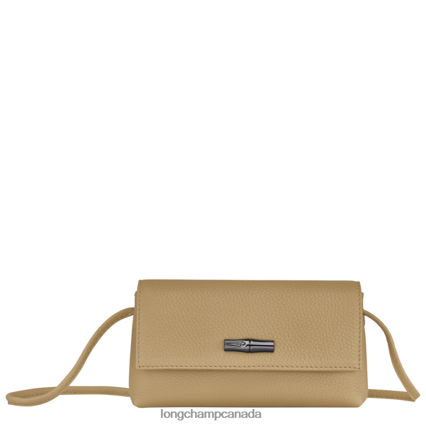 Longchamp Roseau Essential Clutch Beige Women Leather Goods 2XXDPB10