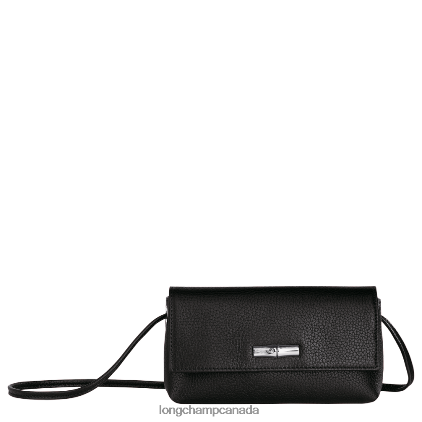 Longchamp Roseau Essential Clutch Black Women Leather Goods 2XXDPB9