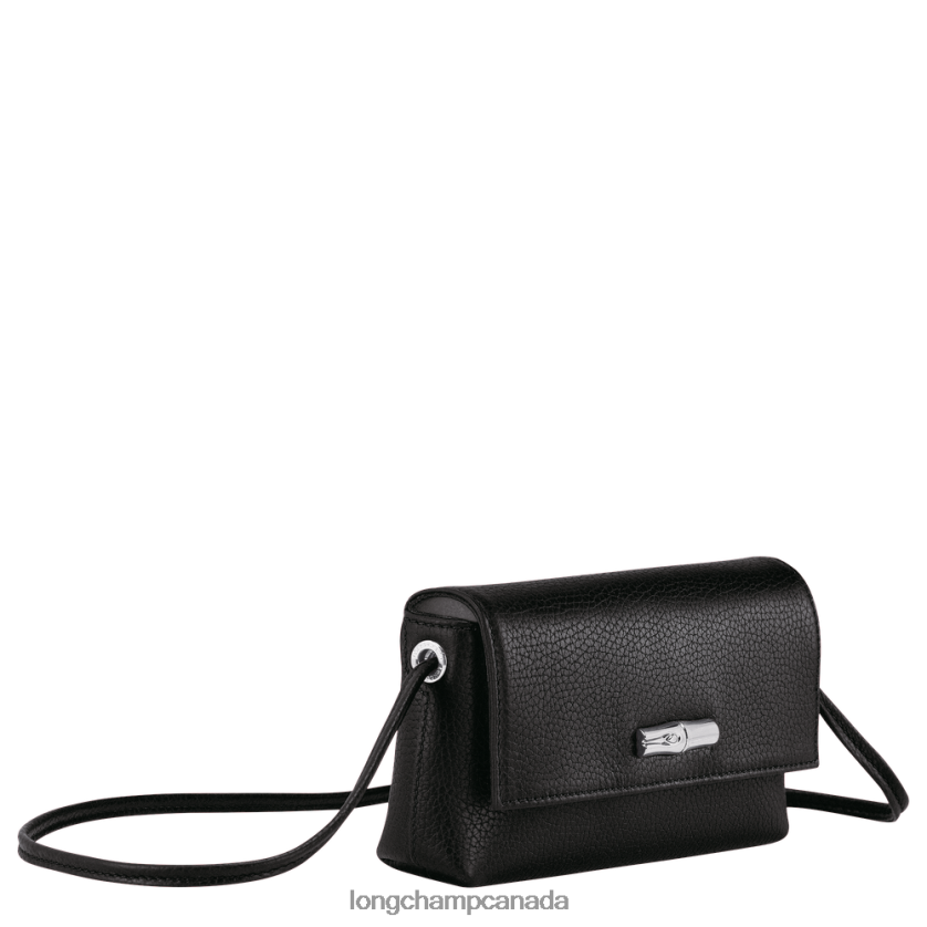 Longchamp Roseau Essential Clutch Black Women Leather Goods 2XXDPB9