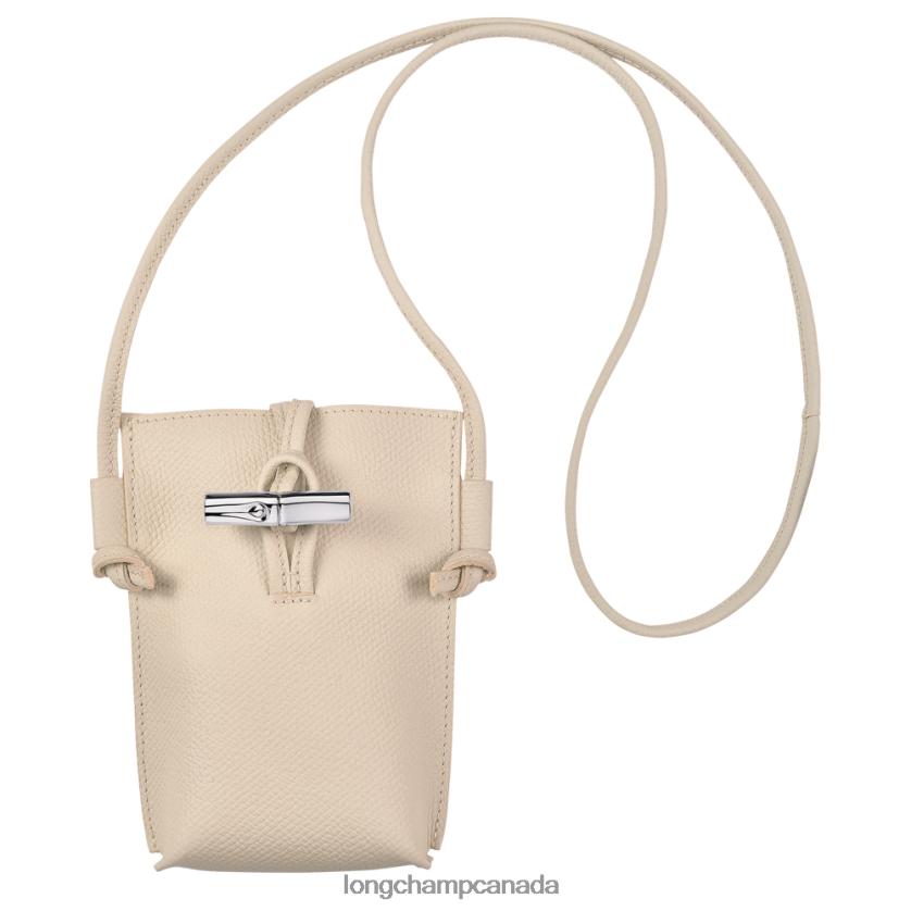 Longchamp Roseau Phone case with lace Paper Women Leather Goods 2XXDPB686