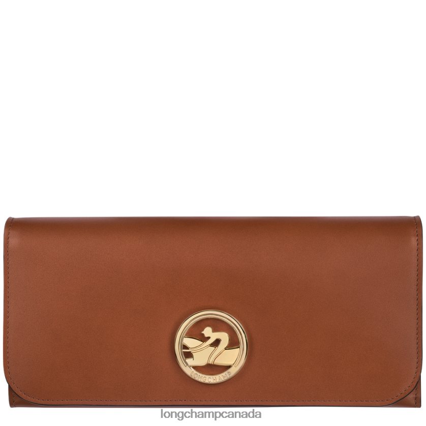 Longchamp Box-Trot Continental wallet Cognac Women Leather Goods 2XXDPB560