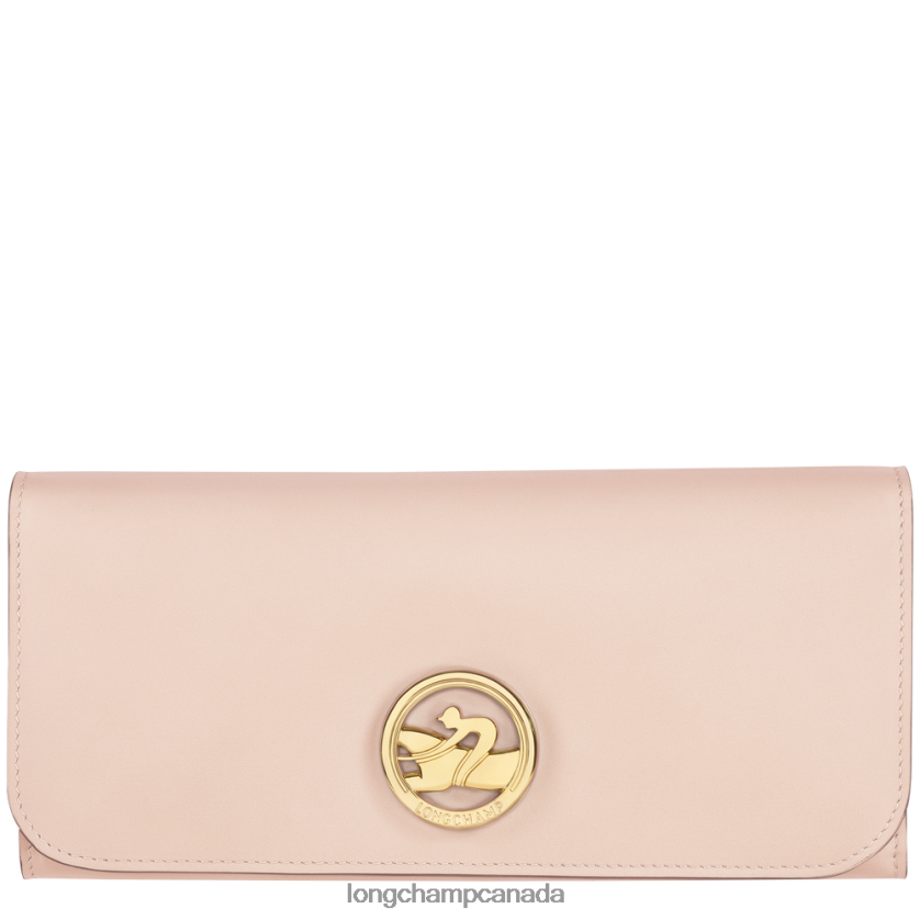 Longchamp Box-Trot Continental wallet Pale Pink Women Leather Goods 2XXDPB561
