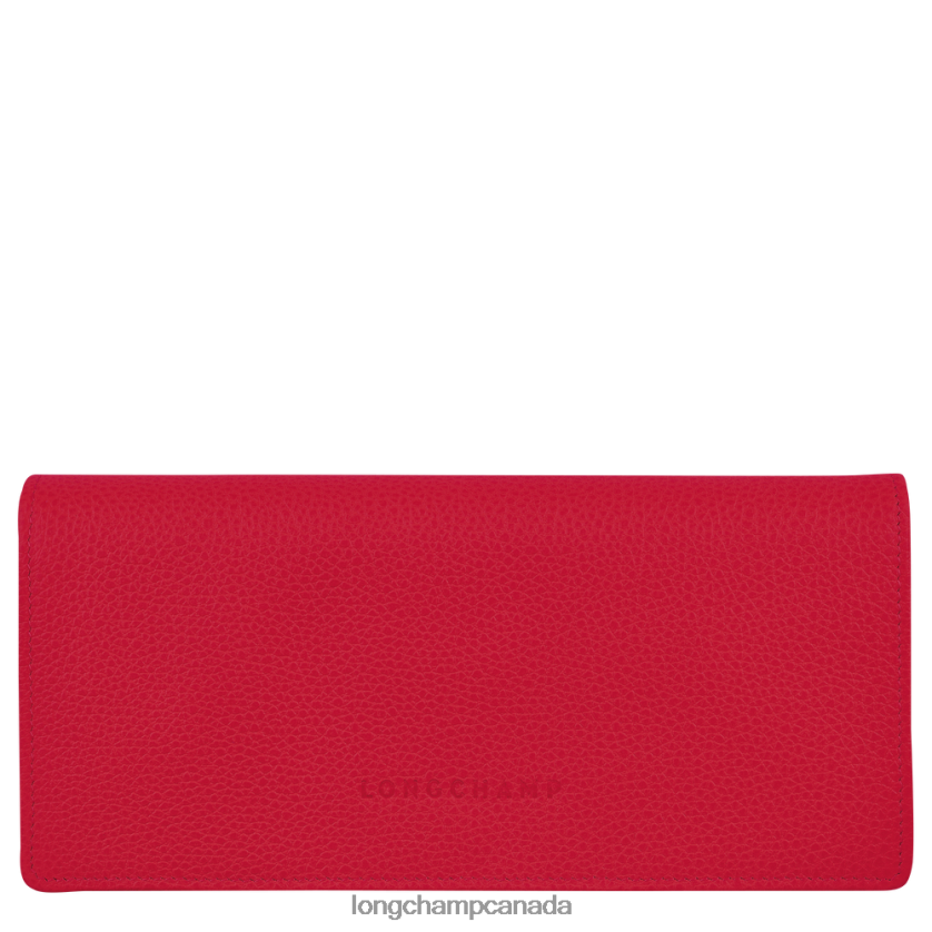 Longchamp Le Foulonne Continental wallet Love Women Leather Goods 2XXDPB611