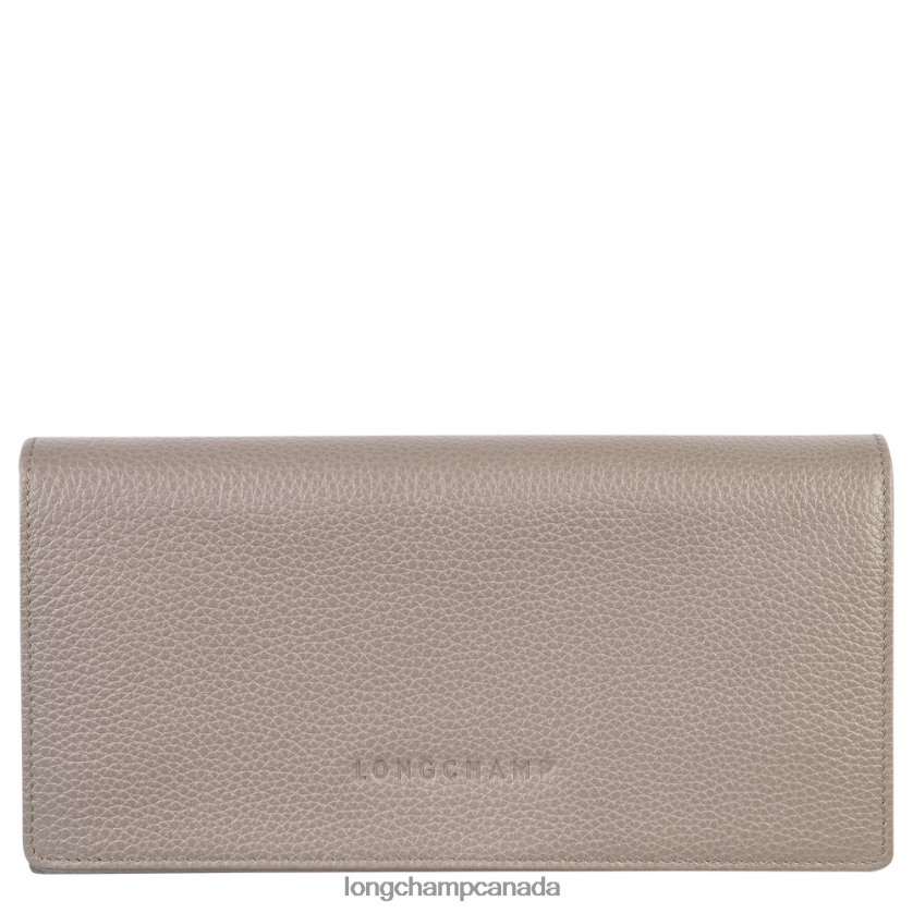 Longchamp Le Foulonne Continental wallet Turtledove Women Leather Goods 2XXDPB612