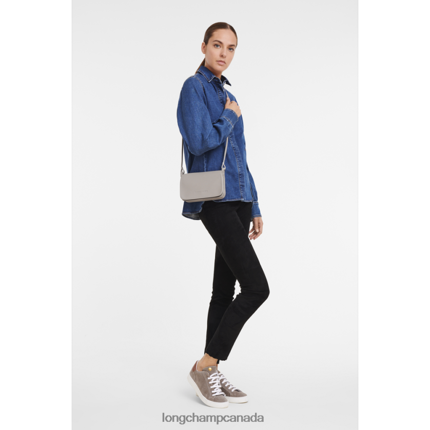 Longchamp Le Foulonne Wallet on chain Turtledove Women Leather Goods 2XXDPB332