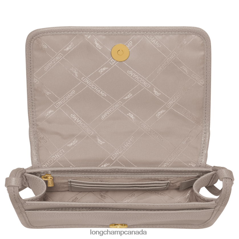 Longchamp Le Foulonne Wallet on chain Turtledove Women Leather Goods 2XXDPB332