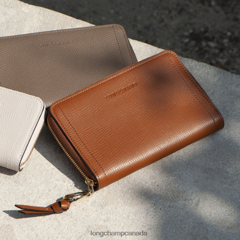 Longchamp Mailbox Wallet Taupe Women Leather Goods 2XXDPB615