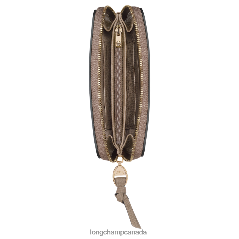 Longchamp Mailbox Wallet Taupe Women Leather Goods 2XXDPB615