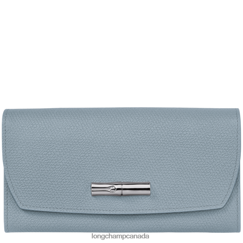 Longchamp Roseau Continental wallet Cloud Blue Women Leather Goods 2XXDPB591