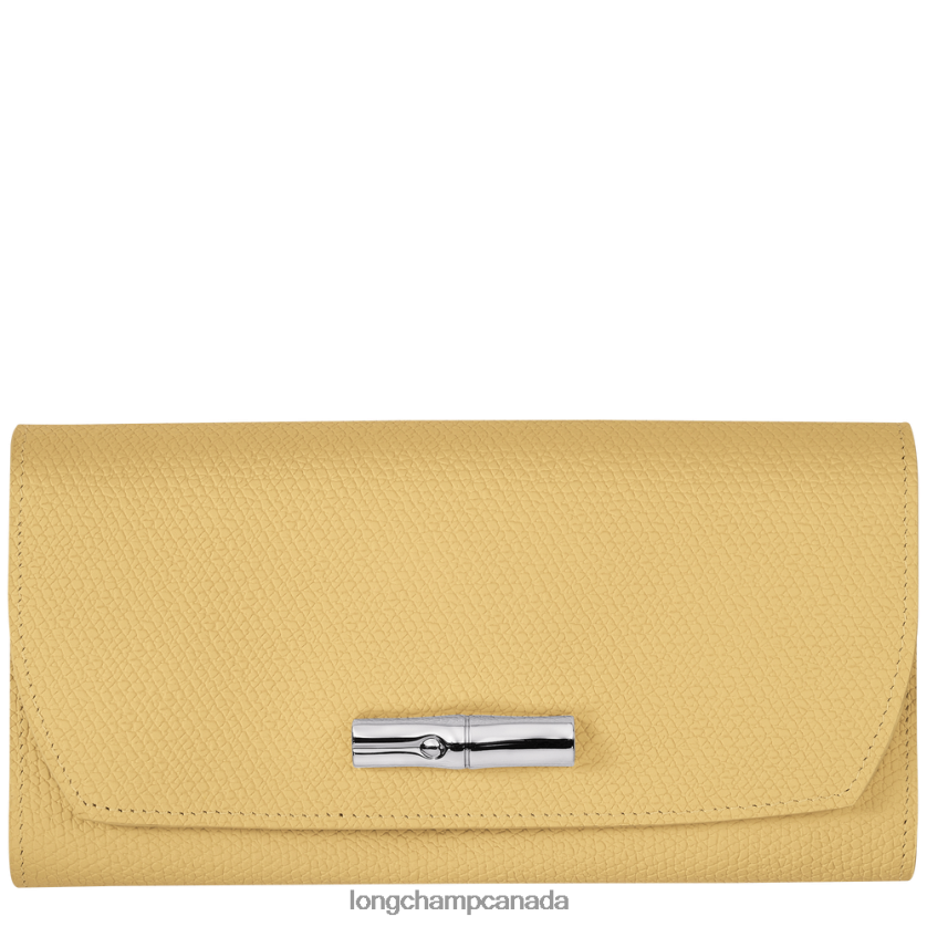 Longchamp Roseau Continental wallet Corn Women Leather Goods 2XXDPB589
