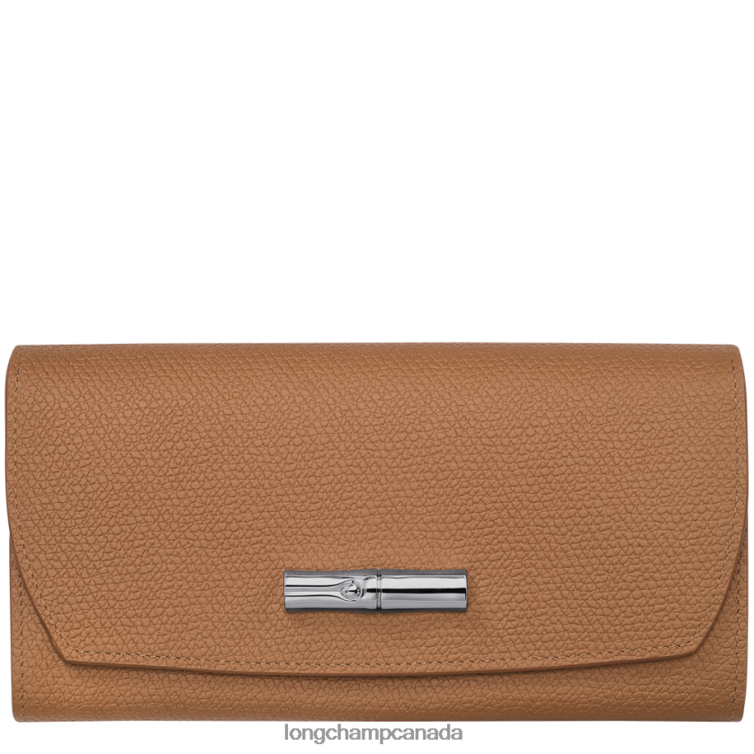 Longchamp Roseau Continental wallet Natural Women Leather Goods 2XXDPB588