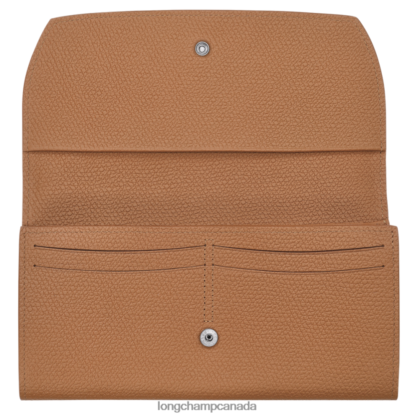 Longchamp Roseau Continental wallet Natural Women Leather Goods 2XXDPB588