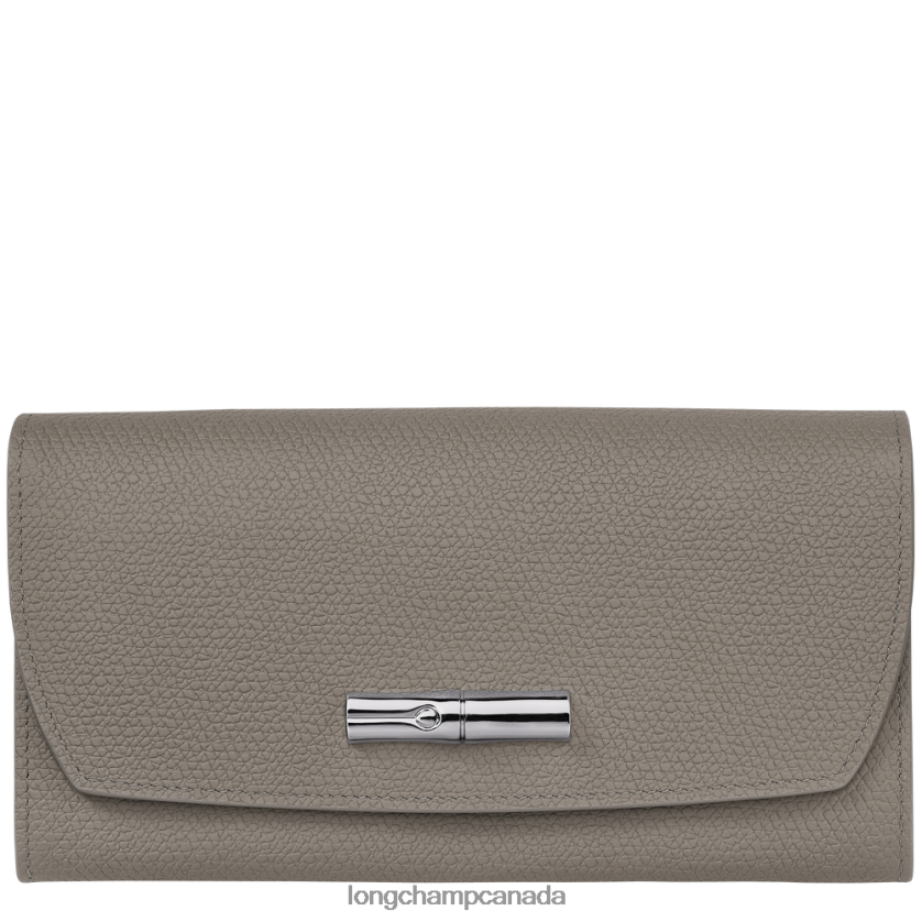 Longchamp Roseau Continental wallet Turtledove Women Leather Goods 2XXDPB592