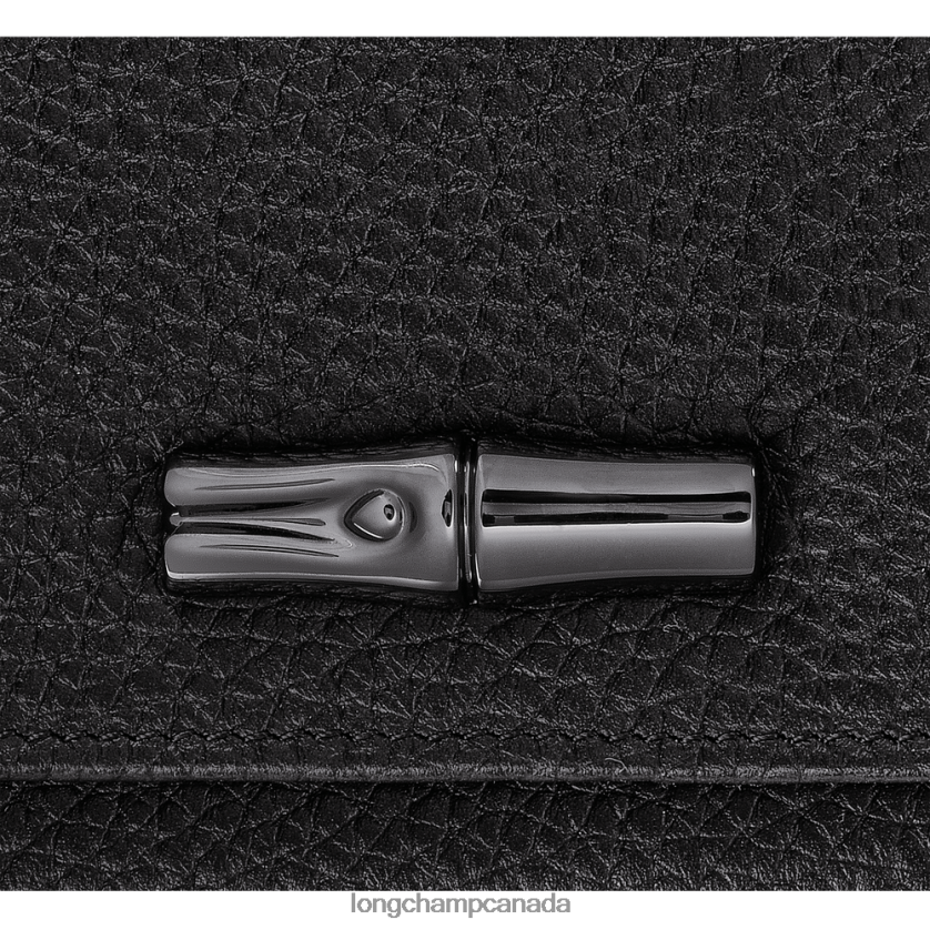 Longchamp Roseau Essential Wallet Black Women Leather Goods 2XXDPB571