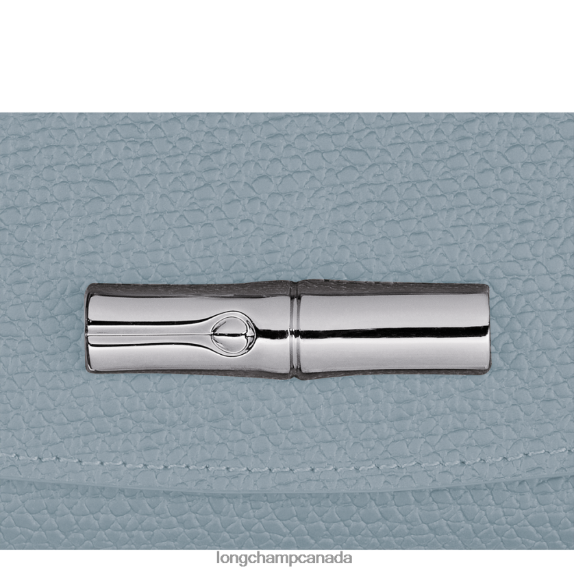 Longchamp Roseau Wallet Cloud Blue Women Leather Goods 2XXDPB579