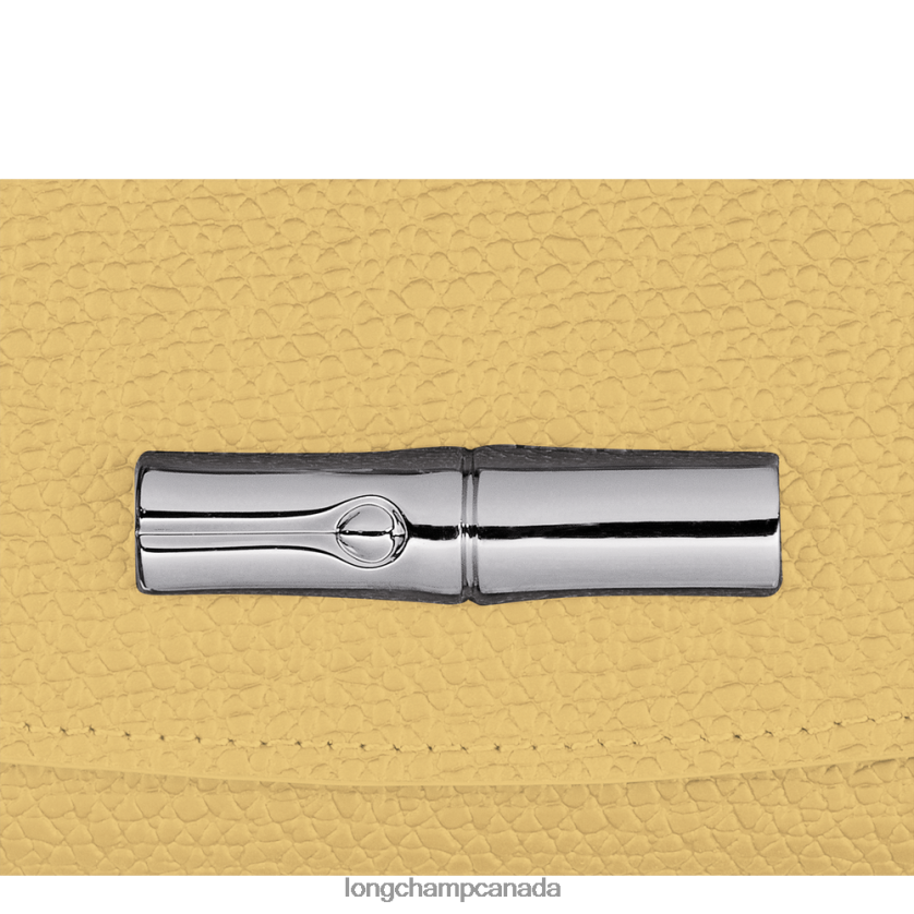 Longchamp Roseau Wallet Corn Women Leather Goods 2XXDPB577