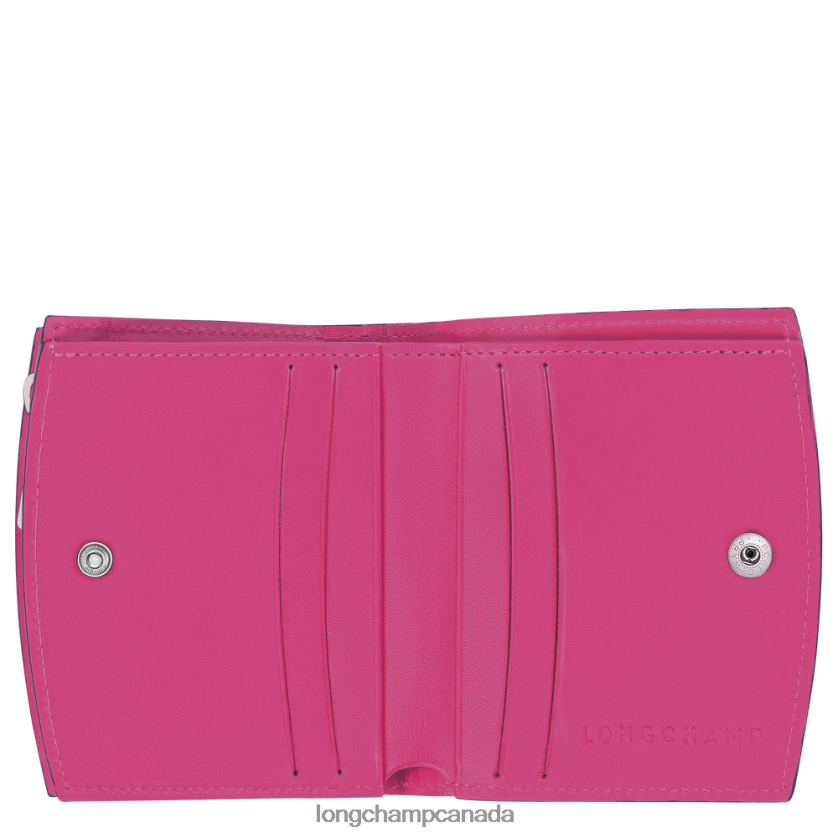 Longchamp Roseau Wallet Fuchsia Women Leather Goods 2XXDPB593