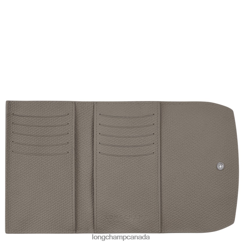 Longchamp Roseau Wallet Turtledove Women Leather Goods 2XXDPB580