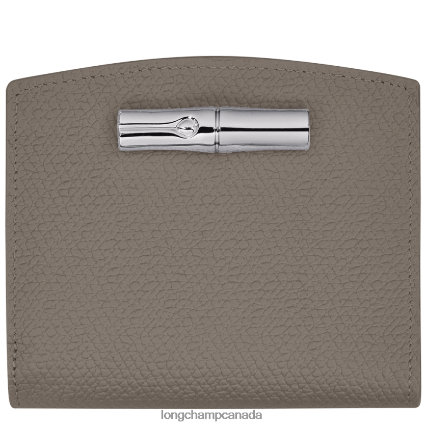Longchamp Roseau Wallet Turtledove Women Leather Goods 2XXDPB586